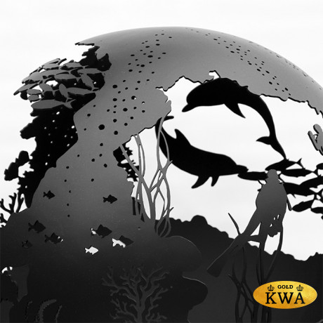 Уличный очаг-сфера для костра ПОДВОДНЫЙ МИР