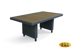 MOKKA BELLA стол прямоугольный с деревянной столешницей