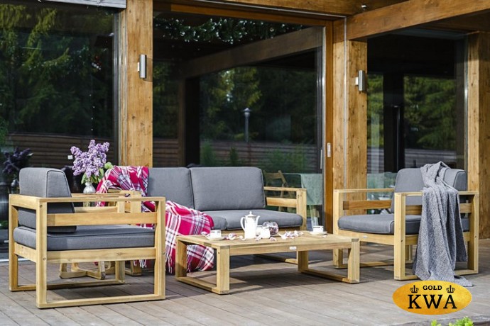 Диванный комплект из акации BOOKA с кофейным столом  Joygarden