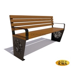 Скамейка «Индия» (3,0 м ангарская сосна)