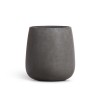 Кашпо TREEZ Effectory Beton Design-Чаша Тёмно-серый бетон в-50 см, д-49 см