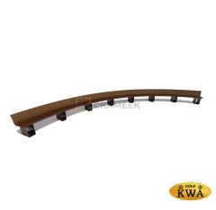 Скамейка радиусная «Селигер» (лиственница)