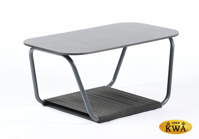 Гранада журнальный стол 100х65 см из HPL, цвет "черный мрамор"