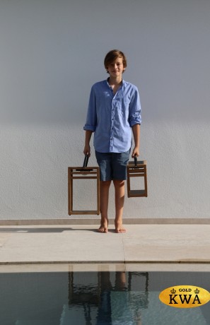 Sala 28см Лампа антрацит/натуральный, тик