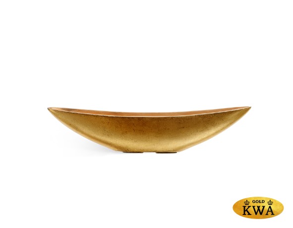 Кашпо TREEZ Effectory Metal Лодка Сусальное золото в-15 см, ш-13,5 см, д-65 см 4/4