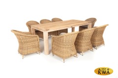 "Арбаро С" обеденная группа садовая, цвет соломенный