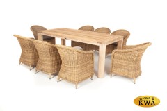 "Арбаро С" обеденная группа садовая, цвет соломенный