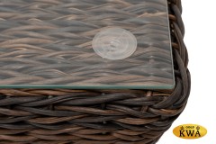 &quot;Капучино&quot; журнальный столик из искусственного ротанга (гиацинт), цвет коричневый