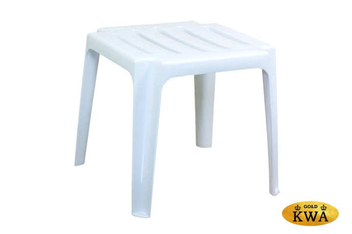 Столик к шезлонгу Tweet квадратный, белый