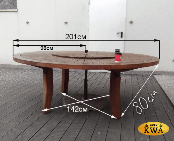 Чехол защитный на круглый стол с зонтом