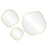 Organic L Gold Зеркало в тонкой раме Smal