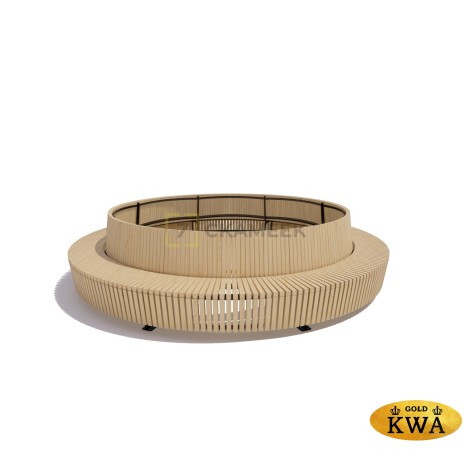 Скамейка «Оазис» радиусная