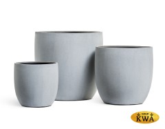 Кашпо TREEZ Effectory Beton Округлый конус Серый ледник в-48 см, д-49 см