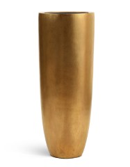Кашпо TREEZ Effectory Metal Высокий конус Giant Сусальное золото в-120, д-46 см 1/1