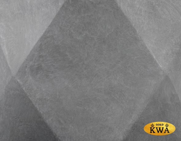 Кашпо TREEZ ERGO Rombo Низкая чаша-многогранник Светло-серый камень д-58, в-28 см