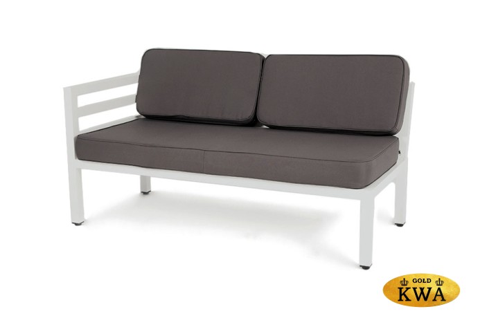 "Глория" модуль диванный правый, каркас из алюминия