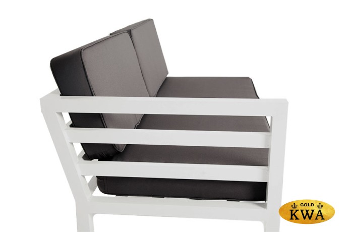 "Глория" модуль диванный правый, каркас из алюминия