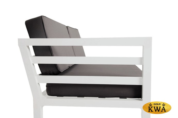 "Глория" модуль диванный правый, каркас из алюминия