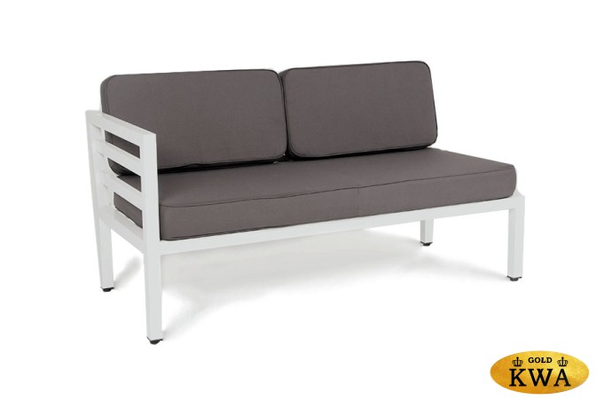 "Глория" модуль диванный правый, каркас из алюминия