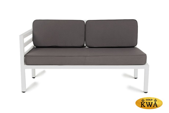 "Глория" модуль диванный правый, каркас из алюминия