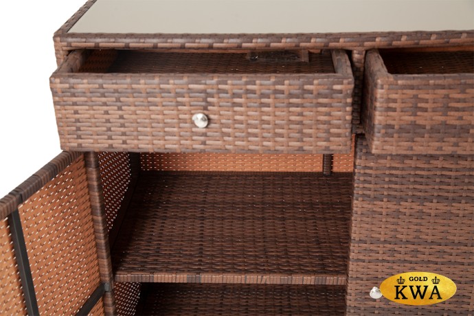 "Мальта" тумба плетеная из искусственного ротанга