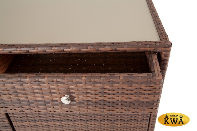 "Мальта" тумба плетеная из искусственного ротанга