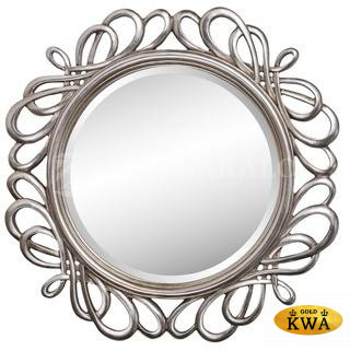 Зеркало в раме модерн Plexus (Плексус), d80 см