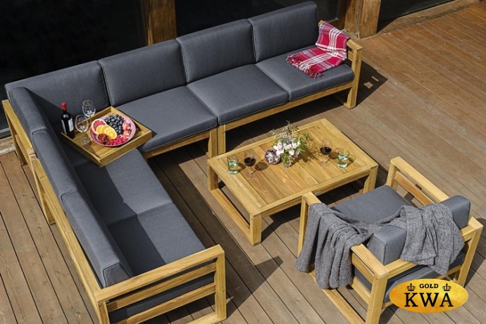 Мебель садовая для лаунж зоны из акации BOOKA с кофейным столом  Joygarden