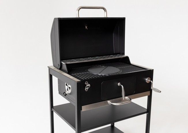 Барбекю гриль Lounge B-05B, 79 см, черный/серый каспий