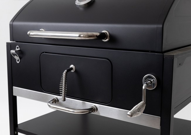 Барбекю гриль Lounge B-05B, 79 см, черный/серый каспий