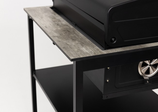 Барбекю гриль Lounge B-05B, 79 см, черный/серый каспий