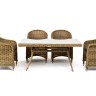 "Латте–140 R" обеденная группа плетеная, цвет соломенный