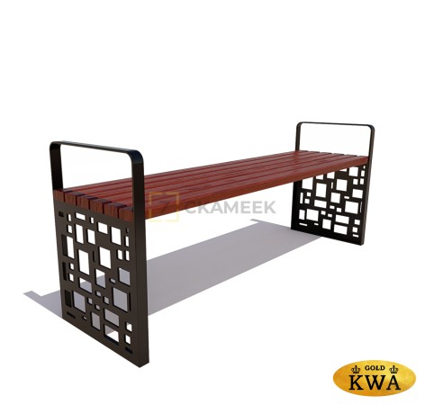 Скамейка «Барселона» без спинки (3,0 м ангарская сосна,40х60)