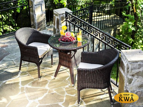 Комплект плетеной мебели WARSAW темно-коричневый