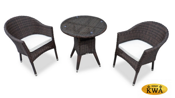 Комплект плетеной мебели WARSAW темно-коричневый