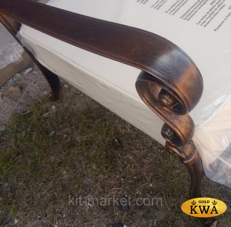 Диван двухместный из литого алюминия Venice