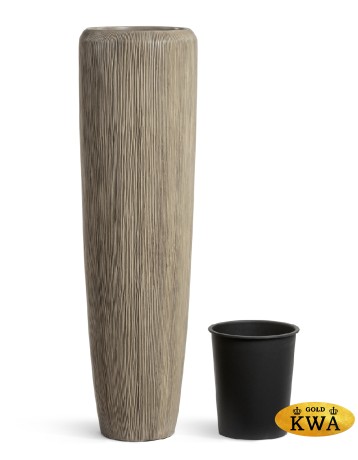 Кашпо TREEZ Effectory Wow Высокий конус Design Капучино в-117 см, д-34 см 1/1