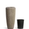 Кашпо TREEZ Effectory Wow Высокий конус Design Капучино в-117 см, д-34 см 1/1