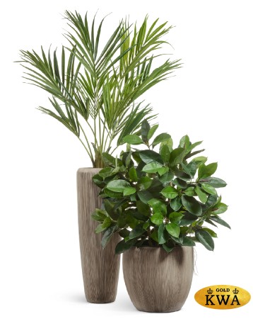 Кашпо TREEZ Effectory Wow Высокий конус Design Капучино в-117 см, д-34 см 1/1