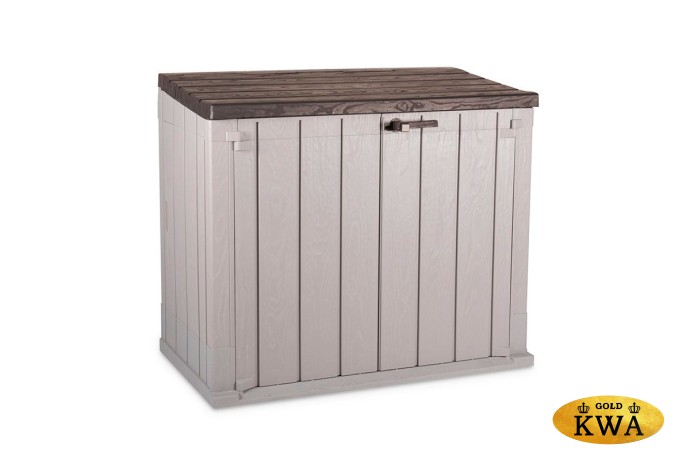 Ящик пластиковый TOOMAX Wood Style 842л СЕРЫЙ/КОРИЧНЕВЫЙ