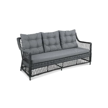 Диван ИМПЕРО Черный металлик