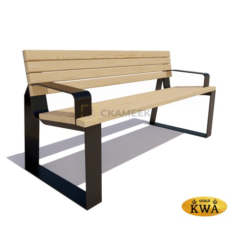 Скамейка уличная «Подольск» (ангарская сосна 2,0)