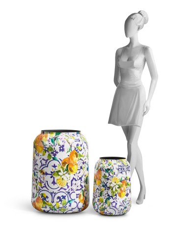 Кашпо TREEZ Effectory Savage Garden Дизайн-ваза Capri в-62 см, д-43 см