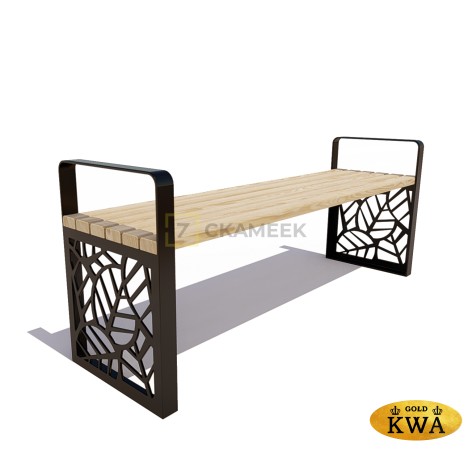 Садово-парковая скамейка «Севастополь» без спинки (лиственница 2,0 м,30х60)