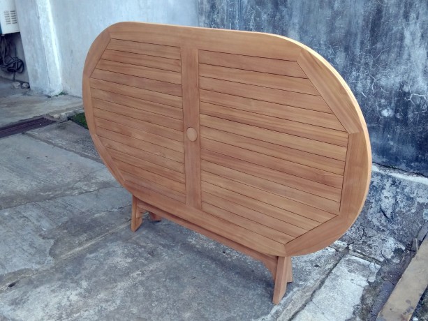 Складной стол Borneo, тик 150x85x74 см