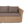 "Капучино" диван из искусственного ротанга трехместный, цвет соломенный