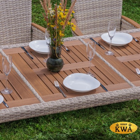 Обеденный комплект AMELIA бежевого цвета на 8 персон