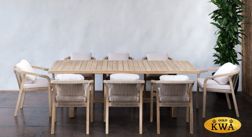 Обеденная группа из акации RIMINI L Joygarden