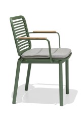 Кресло металлическое с подушкой