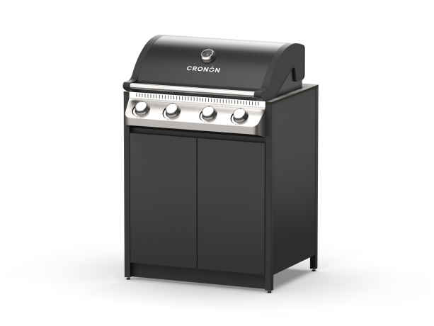 Газовый гриль Lounge D-06G, 79 см, черный/серый каспий